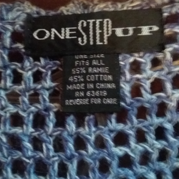 Crochet V- neck button front cardigan szL - Picture 4 of 4